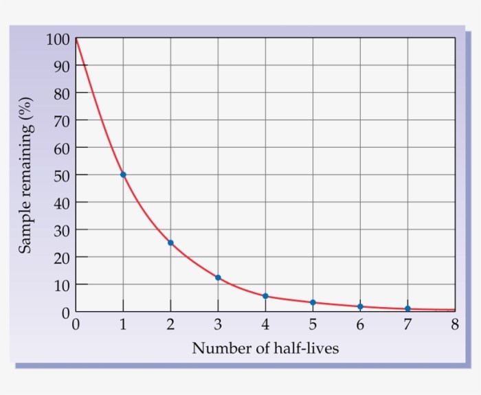 Half life graph worksheet answer key