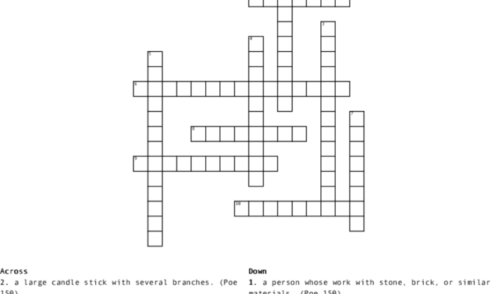 The cask of amontillado crossword